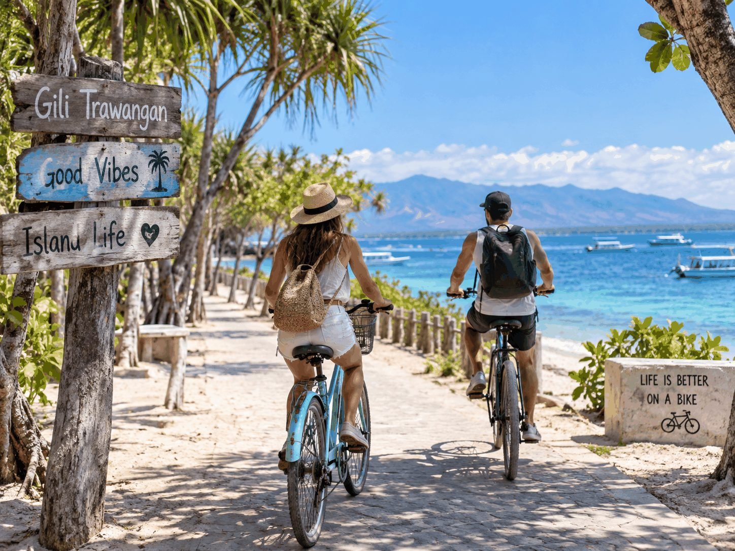 Regular bicycle on Gili