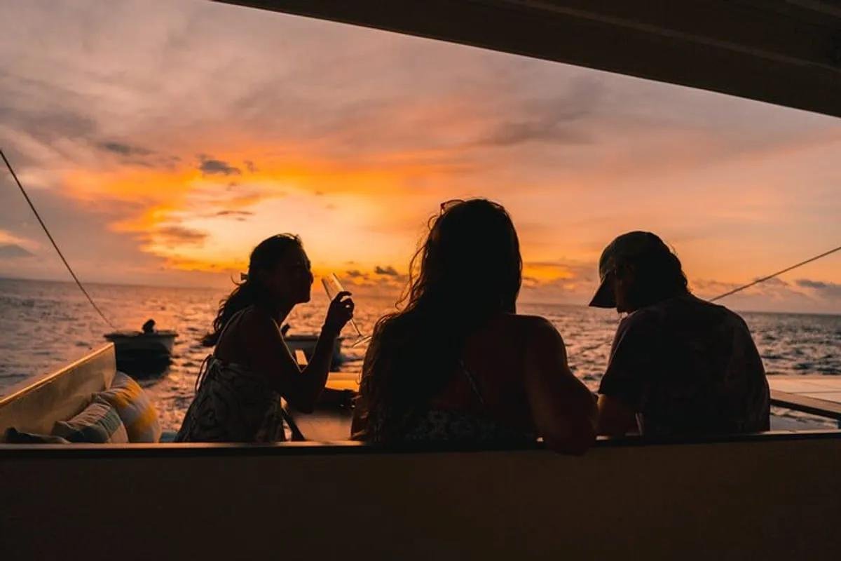 Guests on sunset boat