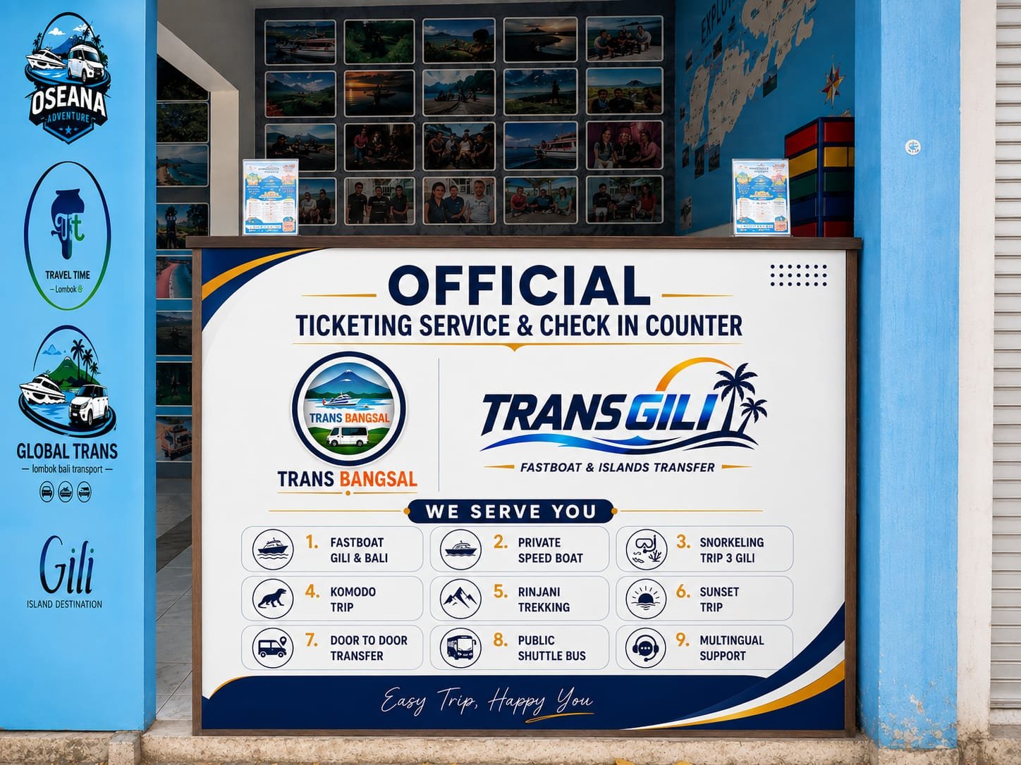 Trans Gili official ticketing and check-in counter
