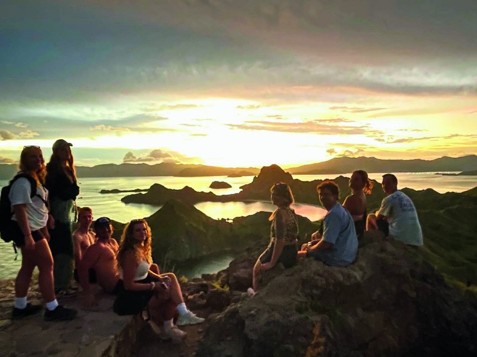 Sunset view from Padar Hill